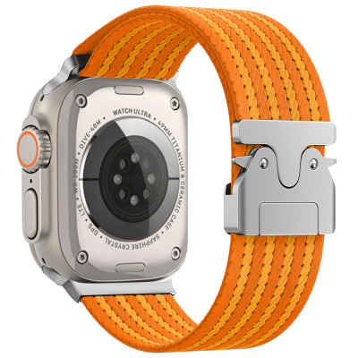 Apple Watch Ultra 49mm Zore KRD-133 Naylon Kumaş Hasır Örgülü Kordon - 7