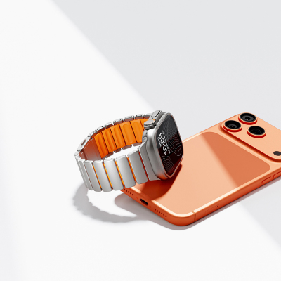 Apple Watch Ultra 49mm Zore KRD-149 Titanyum Silikon Kordon - 24