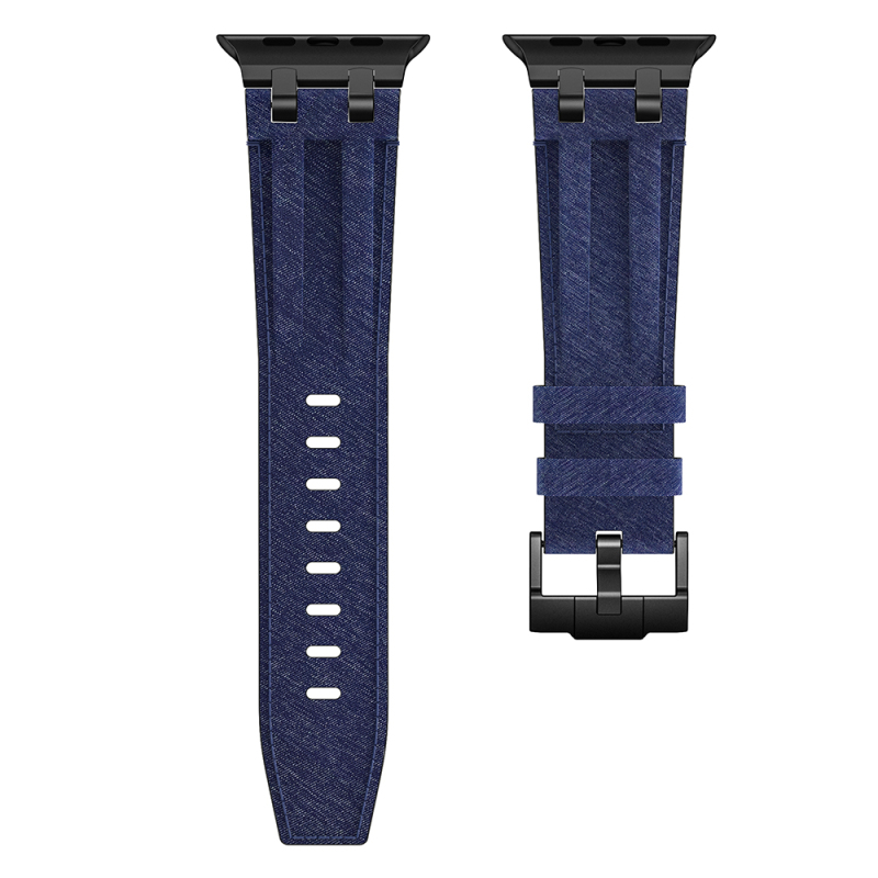 Apple Watch Ultra 49mm Zore KRD-153 Denim Fabric Design Band - 15