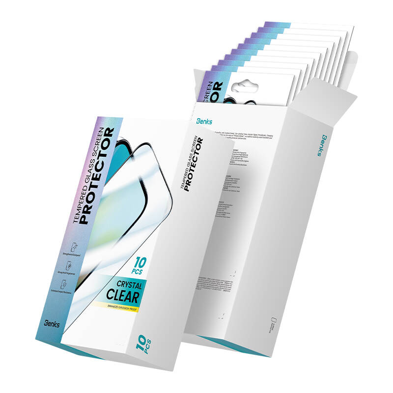 Benks Air Shield Screen Protector (10-pack) for Apple iPhone 17E with Hydrophobic and Oleophobic Properties. - 2