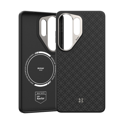 Benks ArmorPro ArmorGrid Series Kevlar Case for Galaxy S26 Ultra with M-Safe Charging Feature - 4