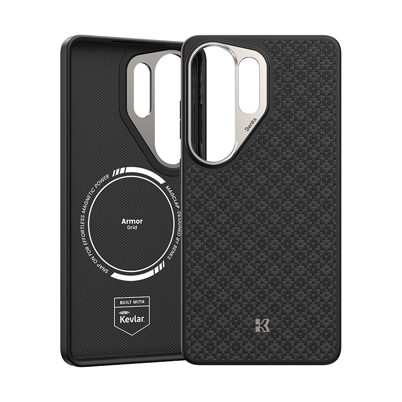 Benks ArmorPro ArmorGrid Series Kevlar Case for Galaxy S26 Ultra with M-Safe Charging Feature - 4