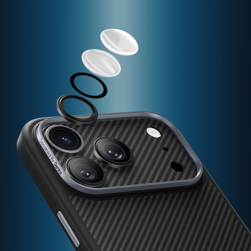 Benks ArmorWarrior Series 600D Kevlar Camera Lens Protector for Apple iPhone 17 Pro Max - 8