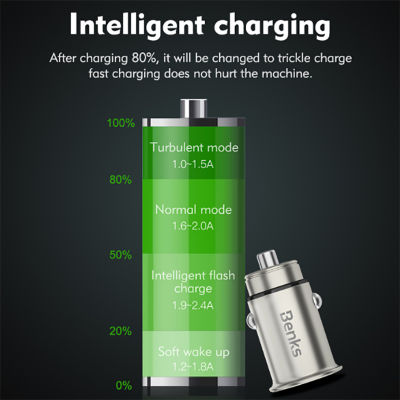 Benks C27 Dual Usb Car Charger 4.8A - 6