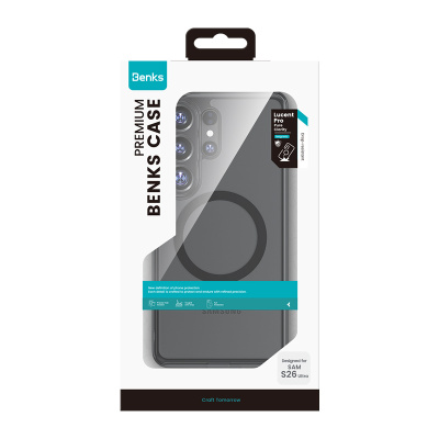 Benks Crystal Series Transparent Case for Galaxy S26 Ultra with M-safe Charging Feature - 12