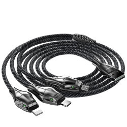 Benks D27 3 in 1 Snake Lightning+Lightning+Micro Cable 1.5M - 10