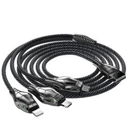 Benks D27 3 in 1 Snake Lightning+Lightning+Micro Cable 1.5M - 10