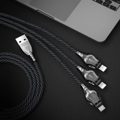 Benks D27 3 in 1 Snake Lightning+Lightning+Micro Cable 1.5M - 7