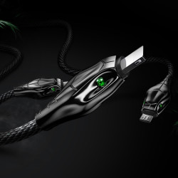 Benks D27 3 in 1 Snake Lightning+Lightning+Type-C Cable 1.5M - 3