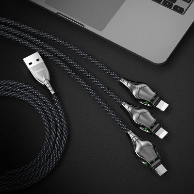 Benks D27 3 in 1 Snake Lightning+Lightning+Type-C Cable 1.5M - 4