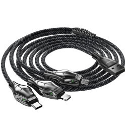 Benks D27 3 in 1 Snake Lightning+Micro+Type-C Cable 1.5M - 8