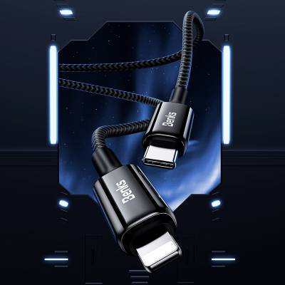 Benks D43 Type-C to Lightning PD Hızlı Şarj ve Data Kablo 480Mbps 1.2 Metre - 6