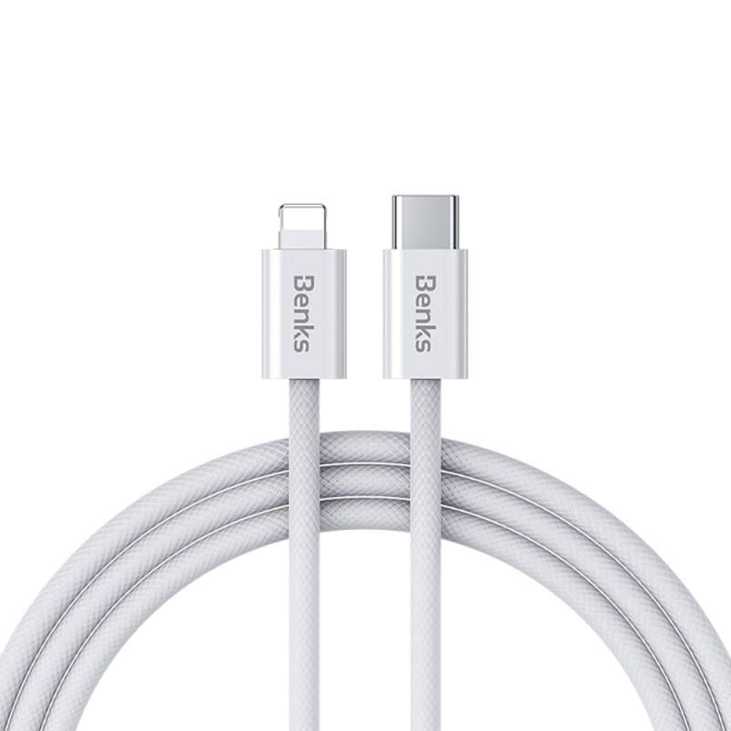 Benks D46 Type-C to Lightning PD 3.0 Braided Charging and Data Cable 60W 1 Meter - 1