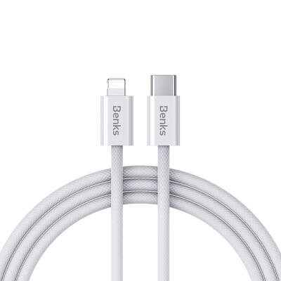 Benks D46 Type-C to Lightning PD 3.0 Braided Charging and Data Cable 60W 2 Meters - 1