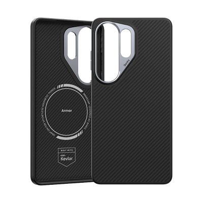 Benks Hybrid ArmorPro 600D Kevlar Case for Galaxy S26 Ultra, Carbon Fiber, with M-safe Charging Feature. - 4