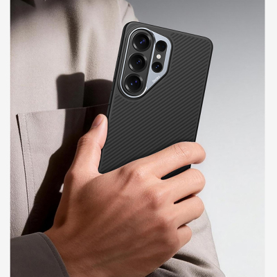 Benks Hybrid ArmorPro 600D Kevlar Case for Galaxy S26 Ultra, Carbon Fiber, with M-safe Charging Feature. - 8