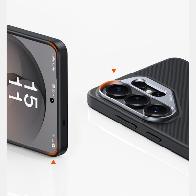 Benks Hybrid ArmorPro 600D Kevlar Case for Galaxy S26 Ultra, Carbon Fiber, with M-safe Charging Feature. - 7