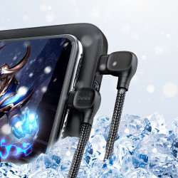 Benks M15 MFI Dual Right-Angle Fast Charging Kablo - 6