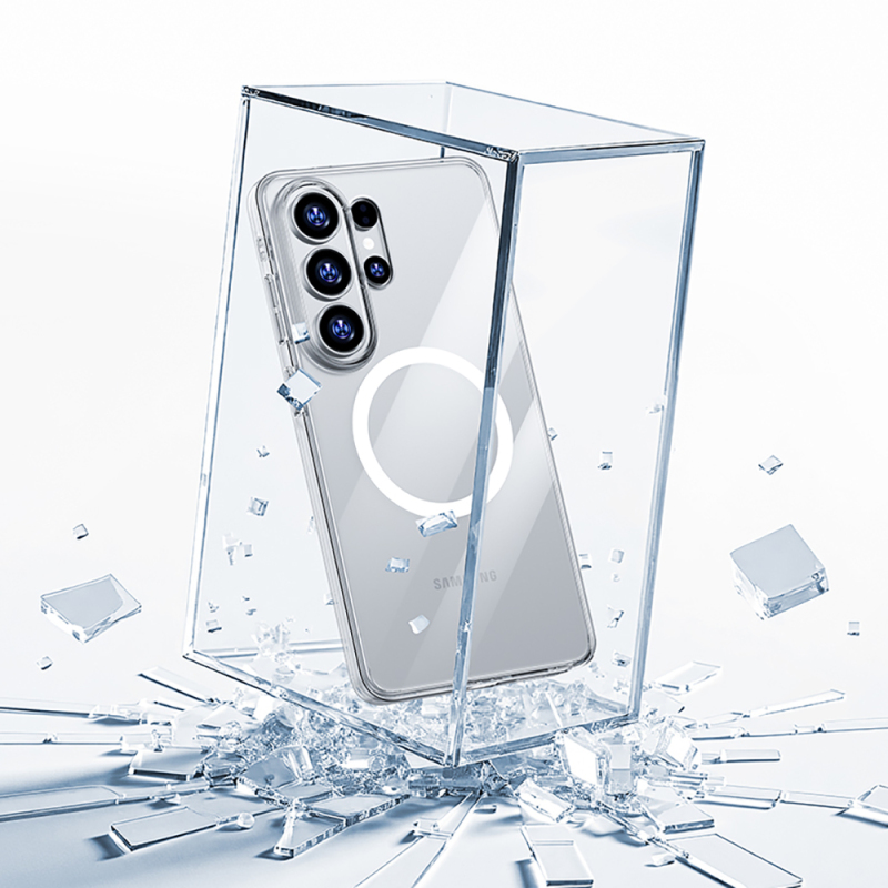 Benks Magnetic Crystal Series Transparent Case for Galaxy S26 Ultra with M-safe Charging Feature - 5