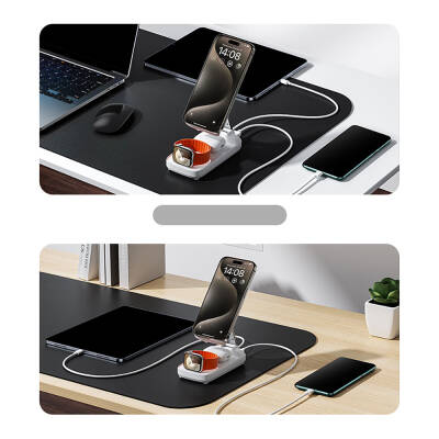 Benks MP13 5in1 Digital LED Indicator Foldable Wireless Charging Stand Powerbank 15W 10000mAh - 10