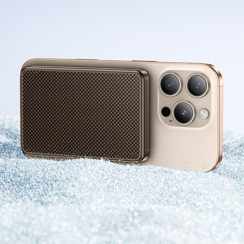 Benks MP17 ArmorGo M-safe Şarj Özellikli ArmorTint Aramid Fiber Qi2 Teknolojili Powerbank 15W 10000mAh - 7