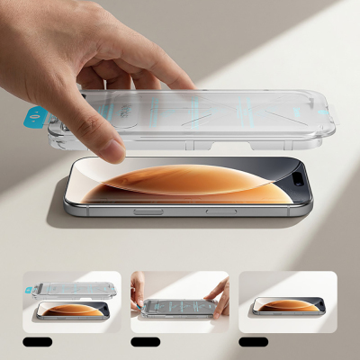 Benks OmniWarrior Eye-Friendly Tempered Glass Screen Protector for Apple iPhone 18 Pro + Easy Application Tool - 14