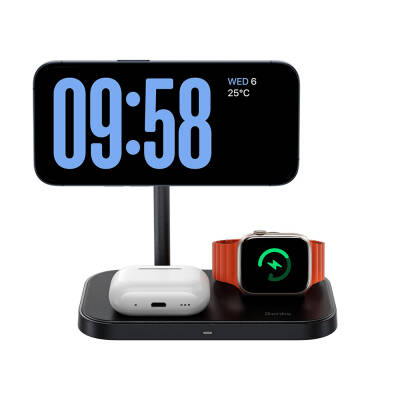 Benks W16 3in1 Phone & Smart Watch & Headphone Wireless Charging Stand - 19