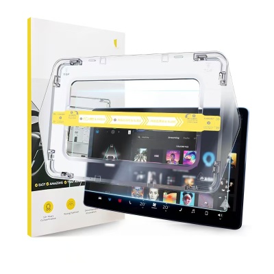 BYD 15.6 inch Car Multimedia Screen Protector Zore Premium Tempered Glass Screen Protector with Application Tool - 4