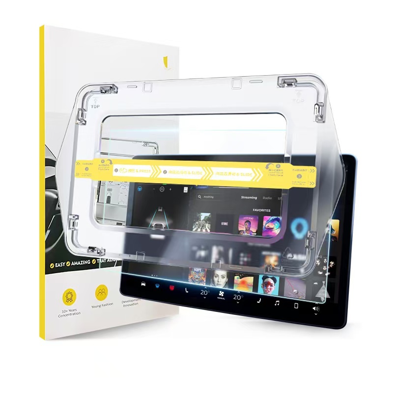 BYD 15.6 inch Car Multimedia Screen Protector Zore Premium Tempered Glass Screen Protector with Application Tool - 4