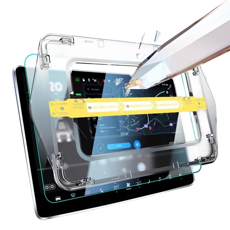BYD 15.6 inch Car Multimedia Screen Protector Zore Premium Tempered Glass Screen Protector with Application Tool - 5