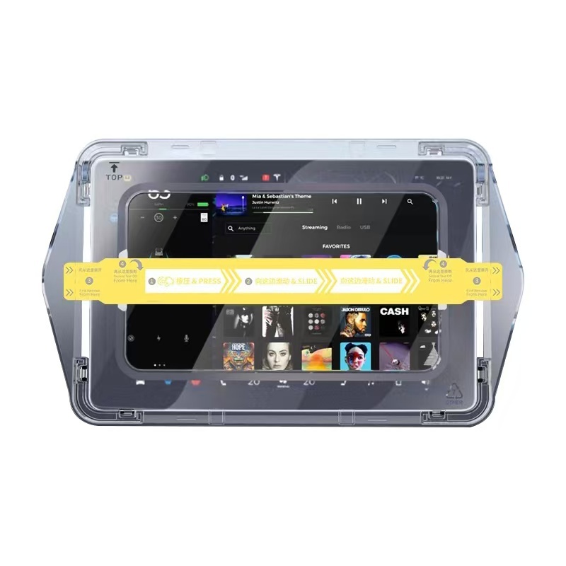 BYD 15.6 inch Car Multimedia Screen Protector Zore Premium Tempered Glass Screen Protector with Application Tool - 6