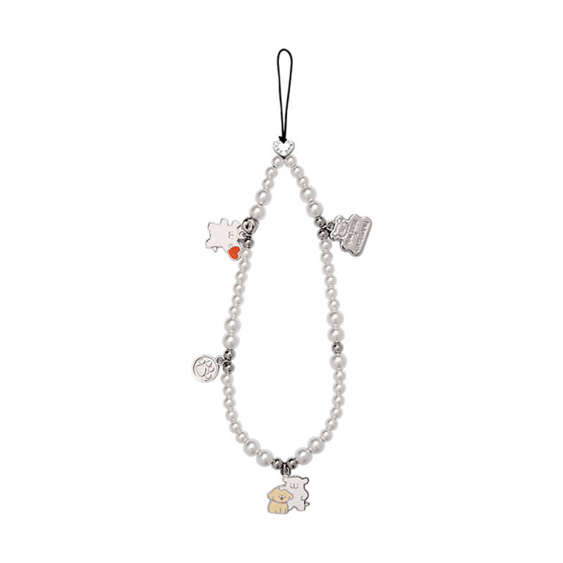 Casebang Maltese Pearl Stone Phone Wrist Strap - 1