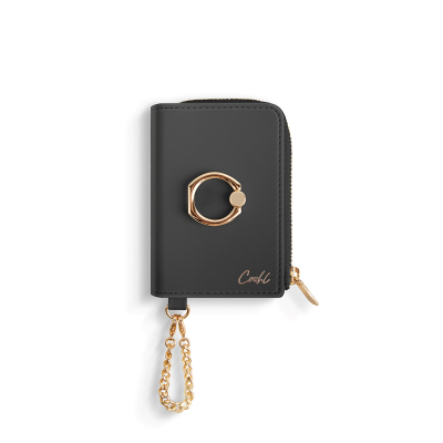 Coehl Mirelle Serisi Fermuar Bölmeli Ring Standlı Magnetik Kartlık - 1