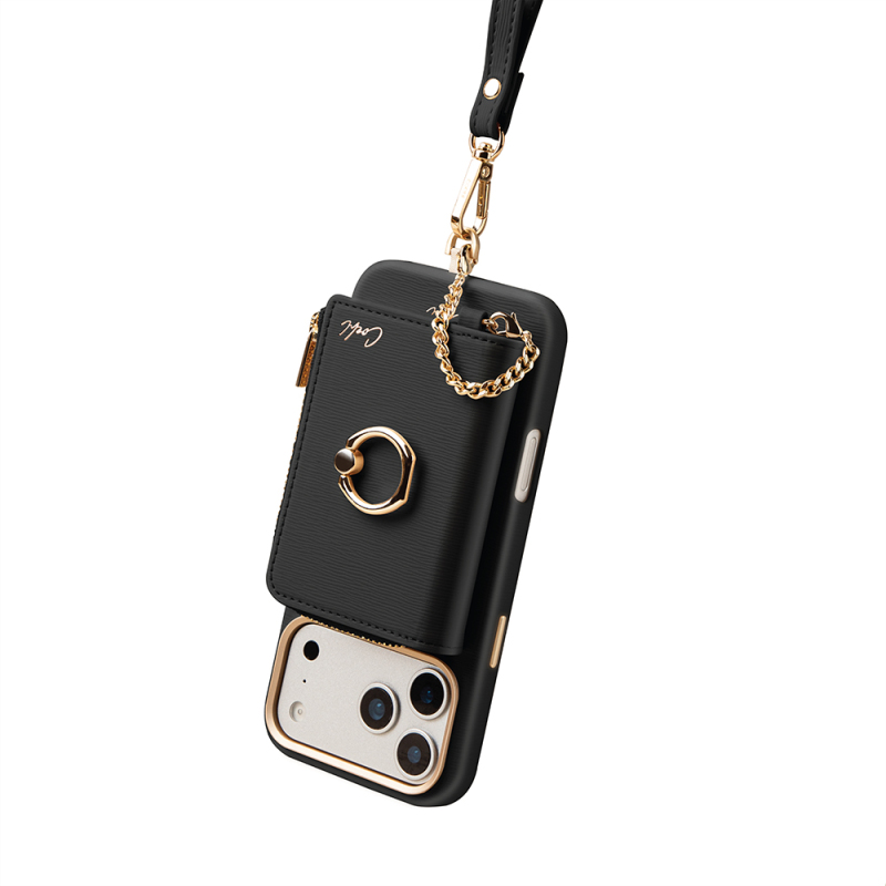 Coehl Mirelle Serisi Fermuar Bölmeli Ring Standlı Magnetik Kartlık - 5