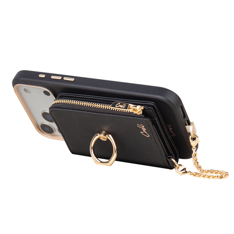 Coehl Mirelle Serisi Fermuar Bölmeli Ring Standlı Magnetik Kartlık - 11