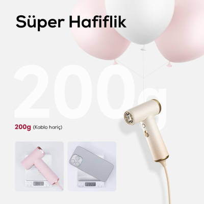 Coshare HP10E Mini Heat Level LED Light Hair Dryer Blow Dryer - 9