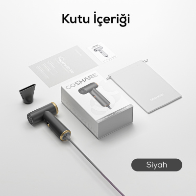 Coshare HP10E Mini Isı Dereceli LED Işıklı Saç Kurutma Fön Makinesi - 14