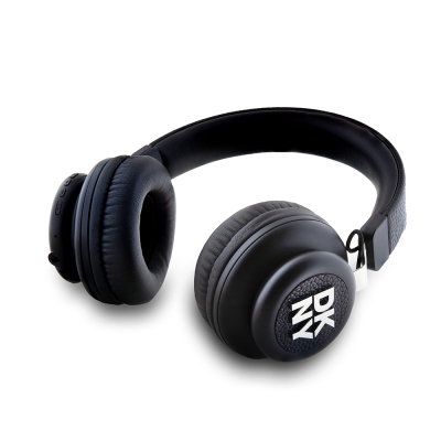 DKNY Orjinal Lisanslı PU Metal Logolu Kulak Üstü Bluetooth Kulaklık - 3