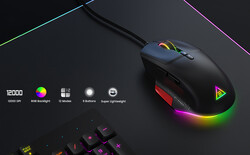 Eksa EM600 Wired 12 Mode RGB Illuminated Gaming Mouse 12000 DPI - 5