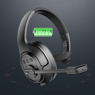 Eksa H1 On-Ear Noise Canceling Mono Bluetooth Headphones with Adjustable Header and Microphone - 4