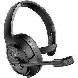 Eksa H1 On-Ear Noise Canceling Mono Bluetooth Headphones with Adjustable Header and Microphone - 2