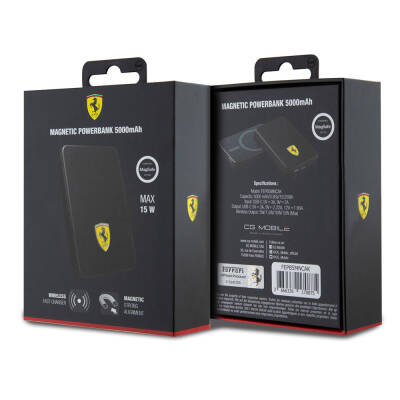 Ferrari Magsafe Magnetic Original Licensed Powerbank 5000 Mah with LED Light Indicator - 4