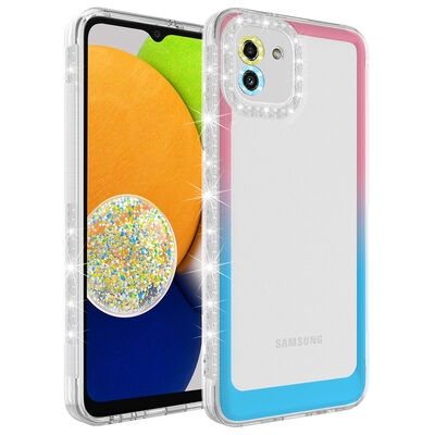 Galaxy A03 Case Silvery and Color Transition Design Lens Protected Zore Park Cover - 6