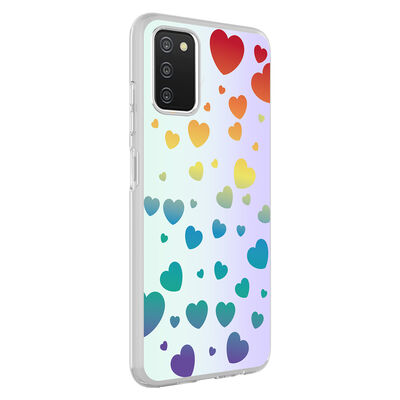 Galaxy A03S Case Zore M-Blue Patterned Cover - 5
