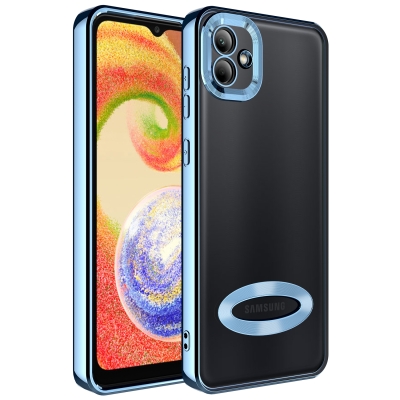 Galaxy A04 Case Camera Protected Zore Omega Cover with Showing Logo - 9
