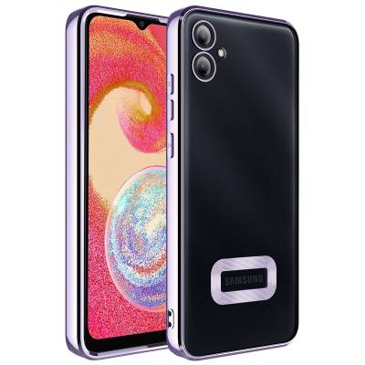 Galaxy A04E Case Camera Protected Zore Omega Cover Showing Logo - 1