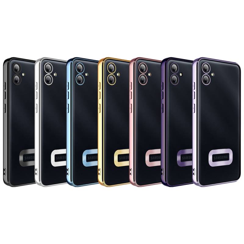 Galaxy A04E Case Camera Protected Zore Omega Cover Showing Logo - 8