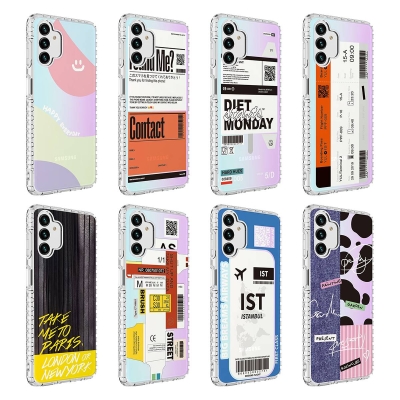 Galaxy A04S Case Airbag Edge Colorful Patterned Silicone Zore Elegans Cover - 10