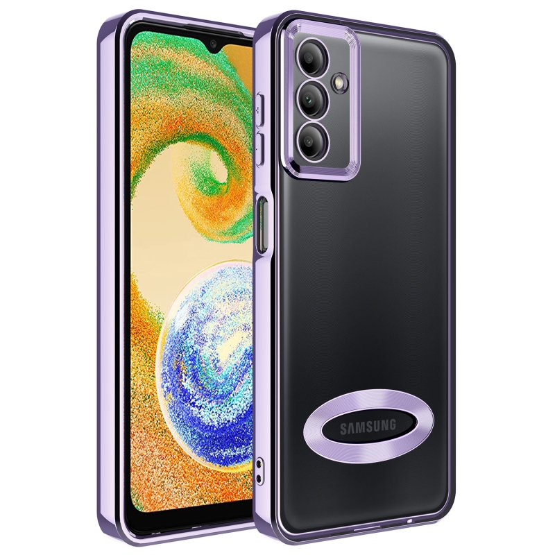 Galaxy A04S Case Camera Protected Zore Omega Cover with Showing Logo - 1