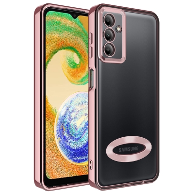 Galaxy A04S Case Camera Protected Zore Omega Cover with Showing Logo - 5